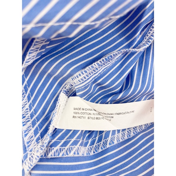 NWOT Eloquii Flutter Sleeve Striped Top - Picture 4 of 9